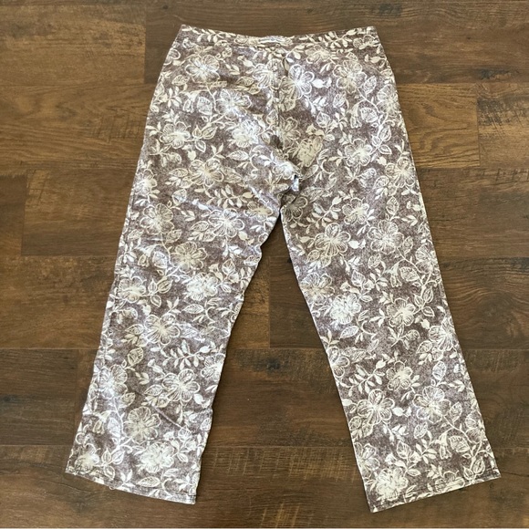 Vintage Patagonia Watergirl Hawaiian Hibiscus Floral Crop Pants Beachcomber Sz 2 - Picture 7 of 7